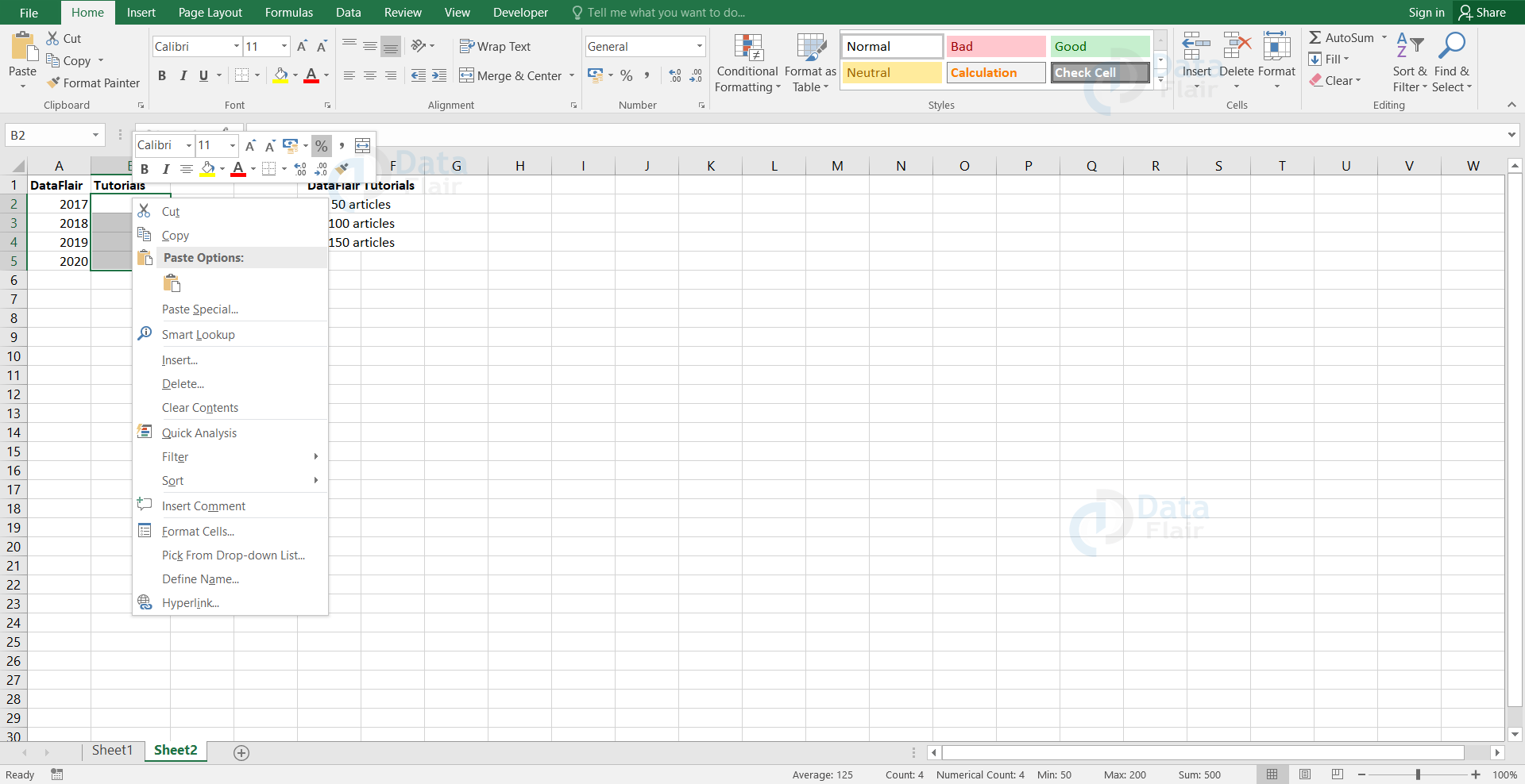 Excel Formulas And Functions Dataflair