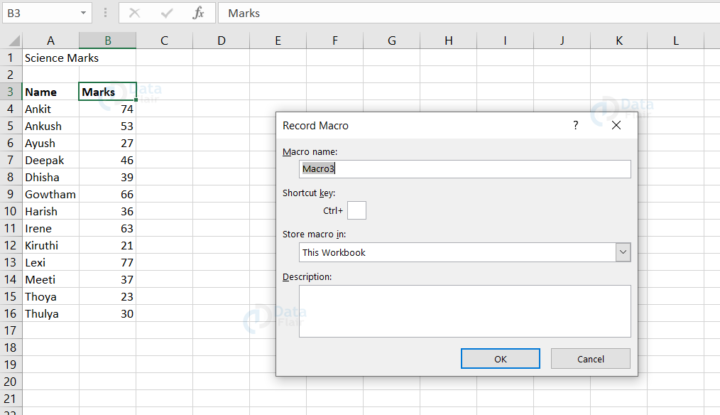 Macros In Excel - Dataflair