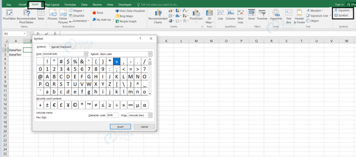 MS Excel Worksheet - DataFlair