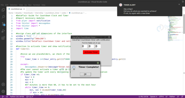 How To Create A Countdown Timer In Python Dataflair