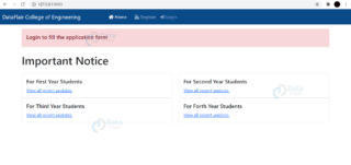 Online College Admission System Project in Python Django - DataFlair