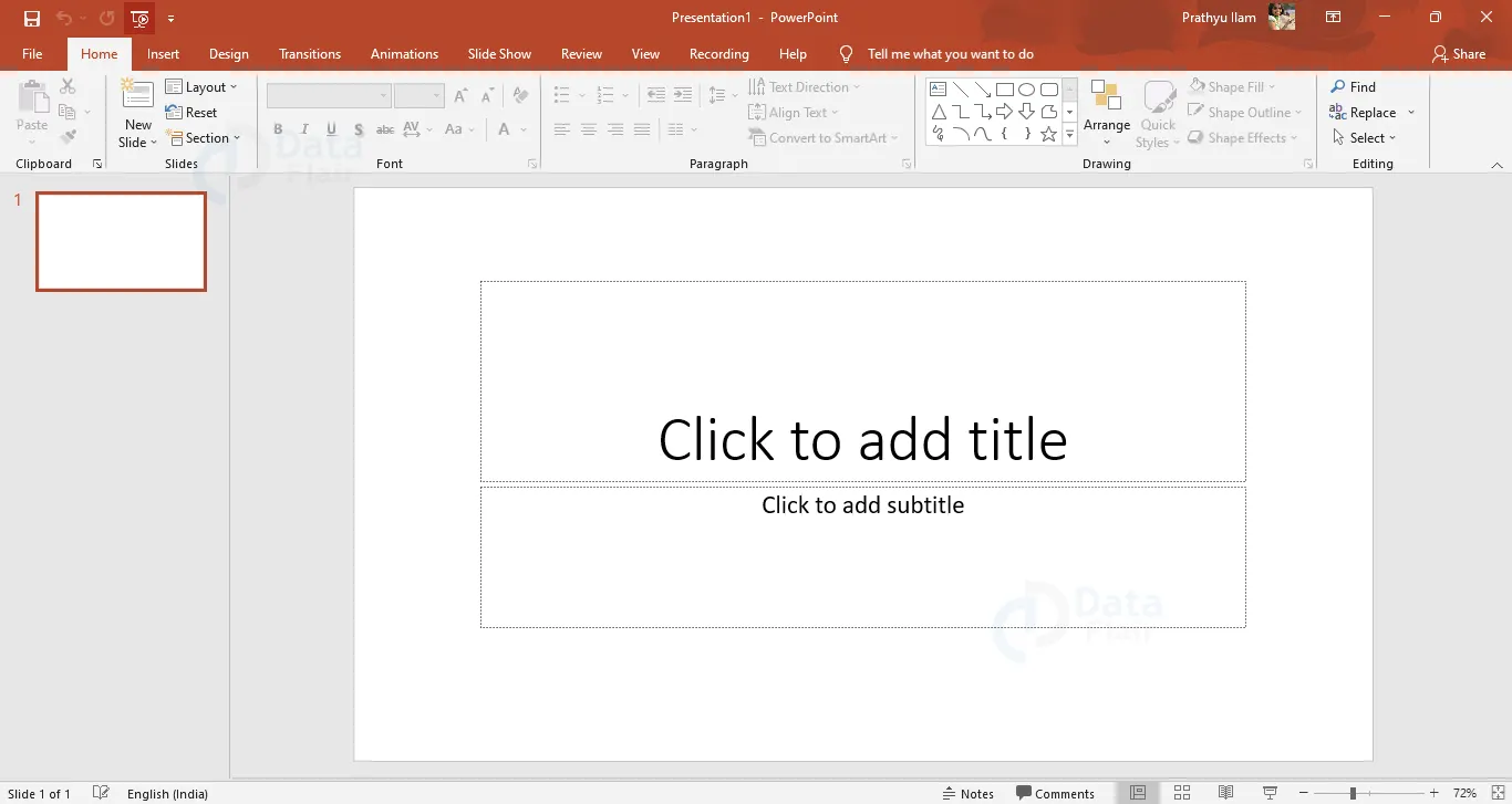 powerpoint slide show 1 screen