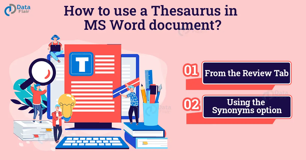 how to use a thesaurus in word document