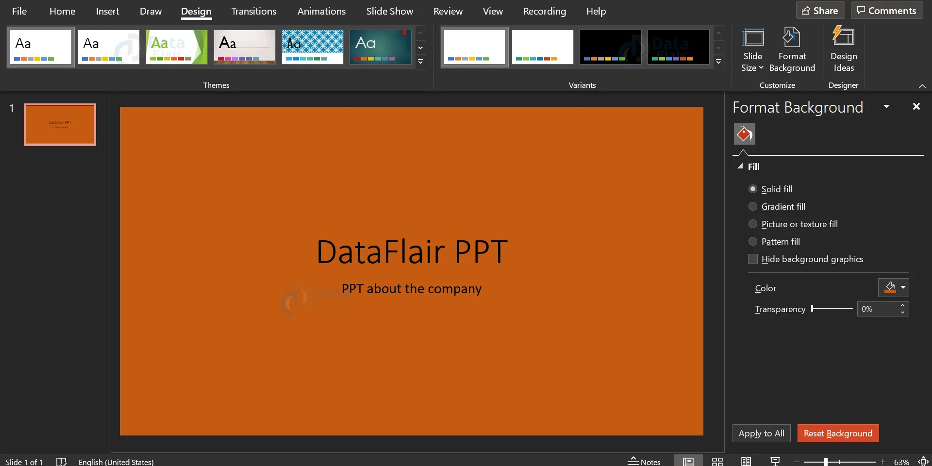 How to Set Background in PowerPoint? - DataFlair