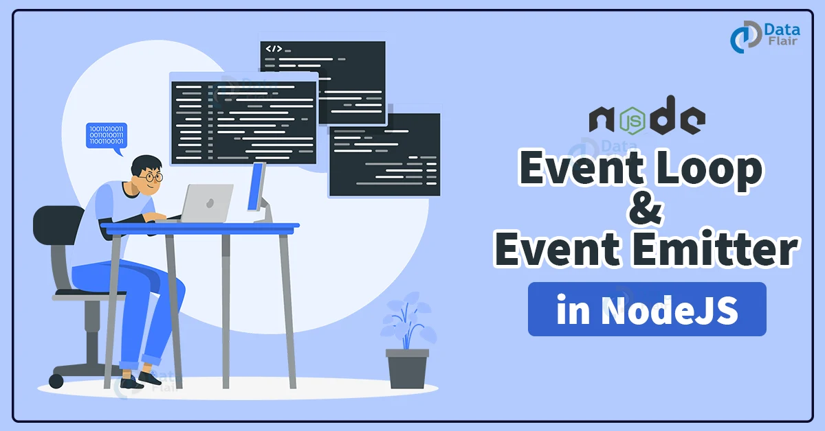 nodejs event loop and event emitter