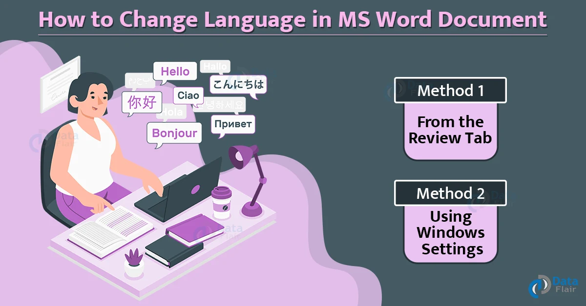 how to change language in microsoft word document