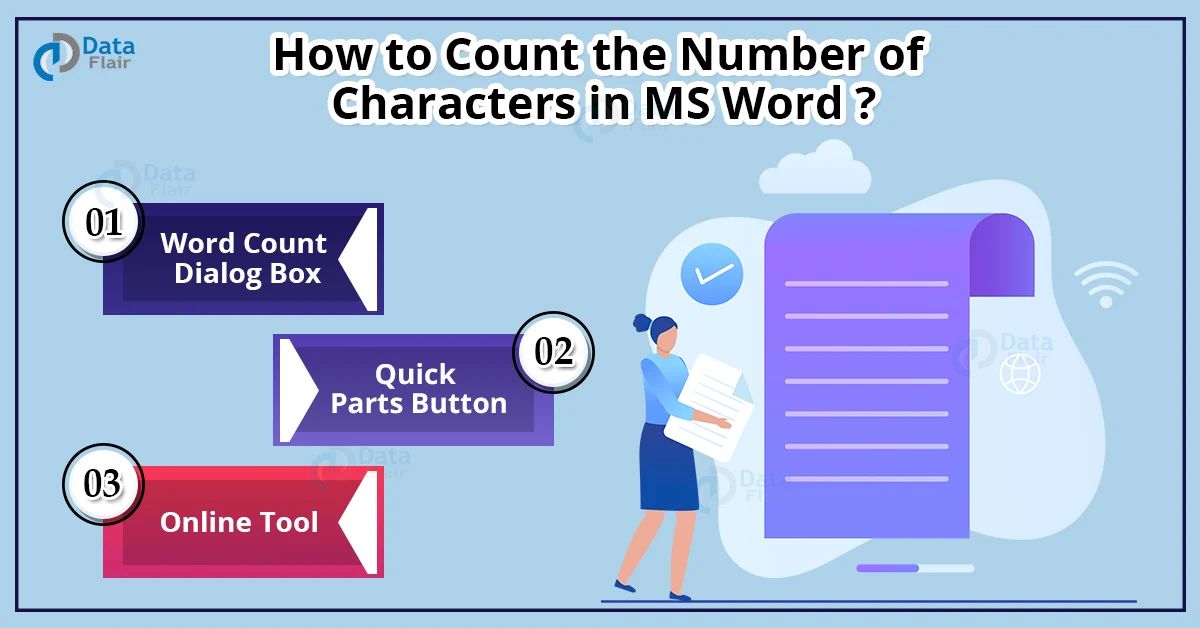 how to count the number of characters in a word document