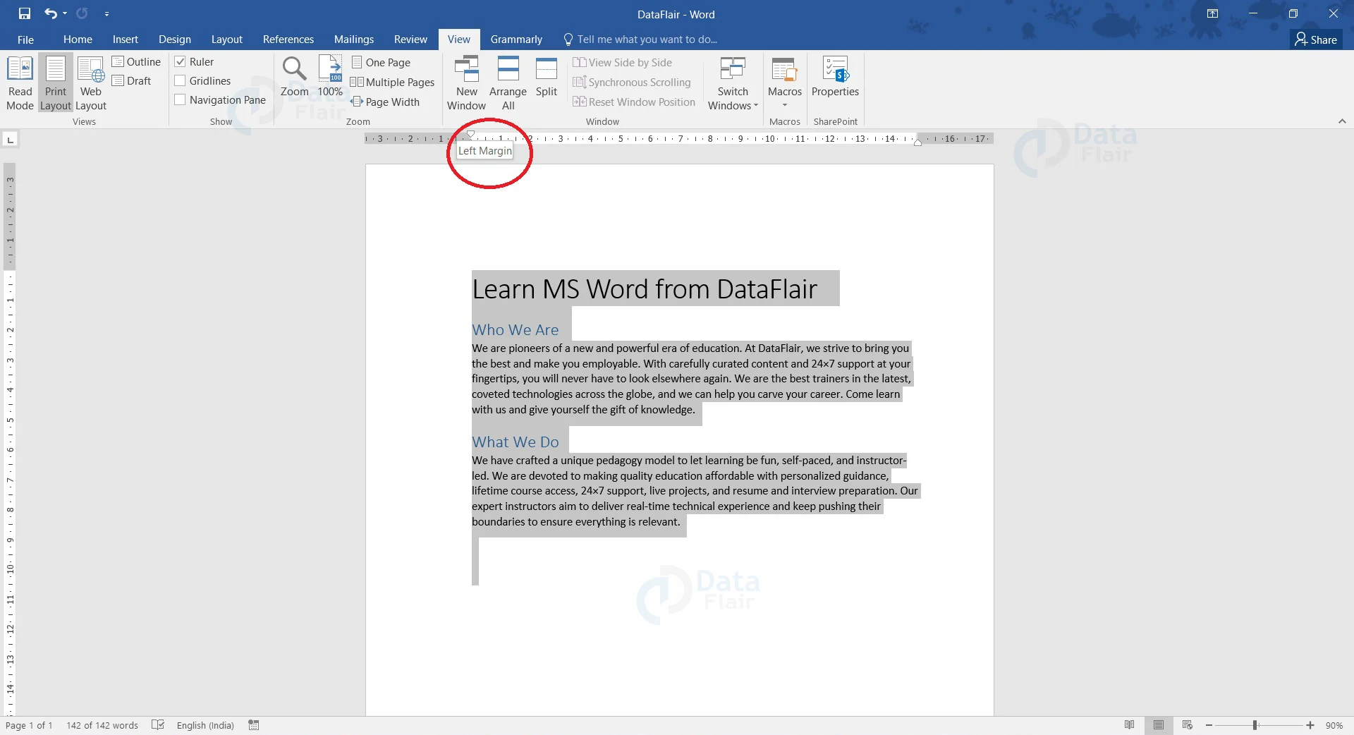 How To Set And Change Margins In Ms Word Dataflair