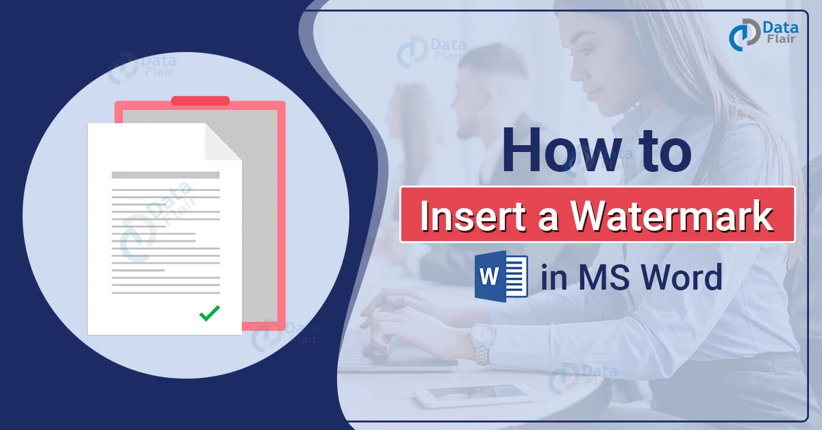 how to insert watermark in word