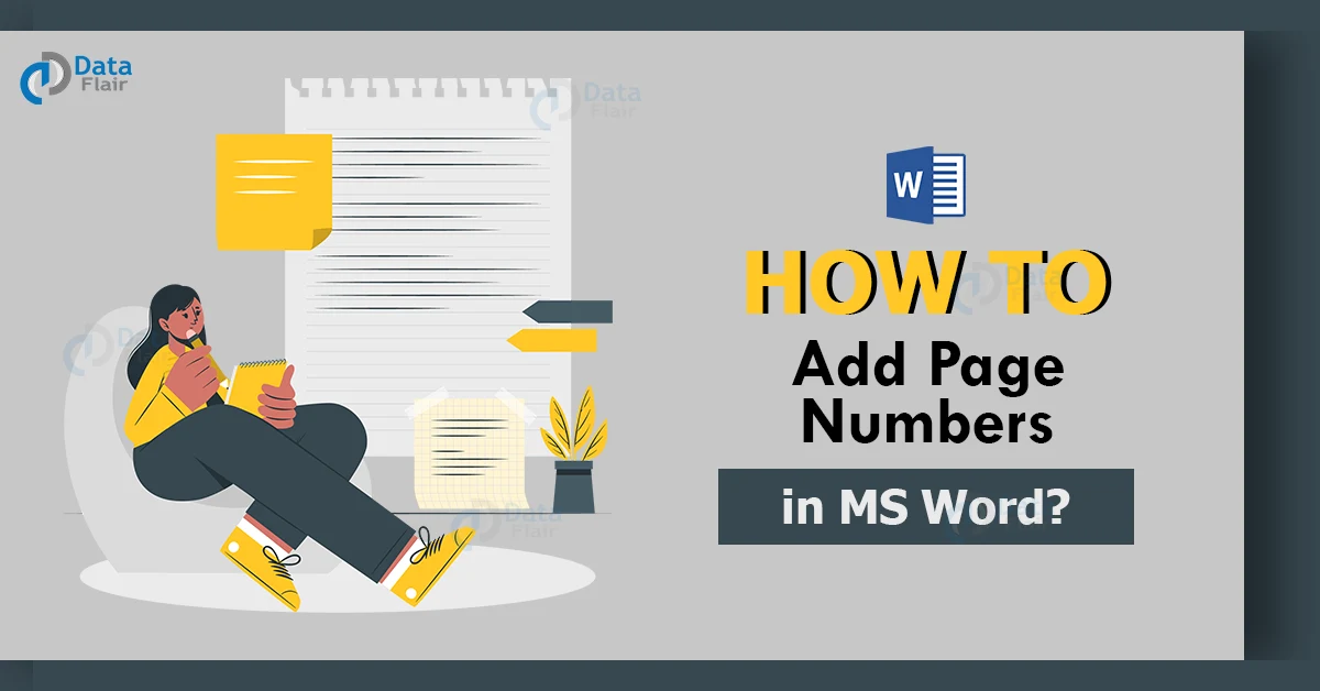 how to add page numbers in word