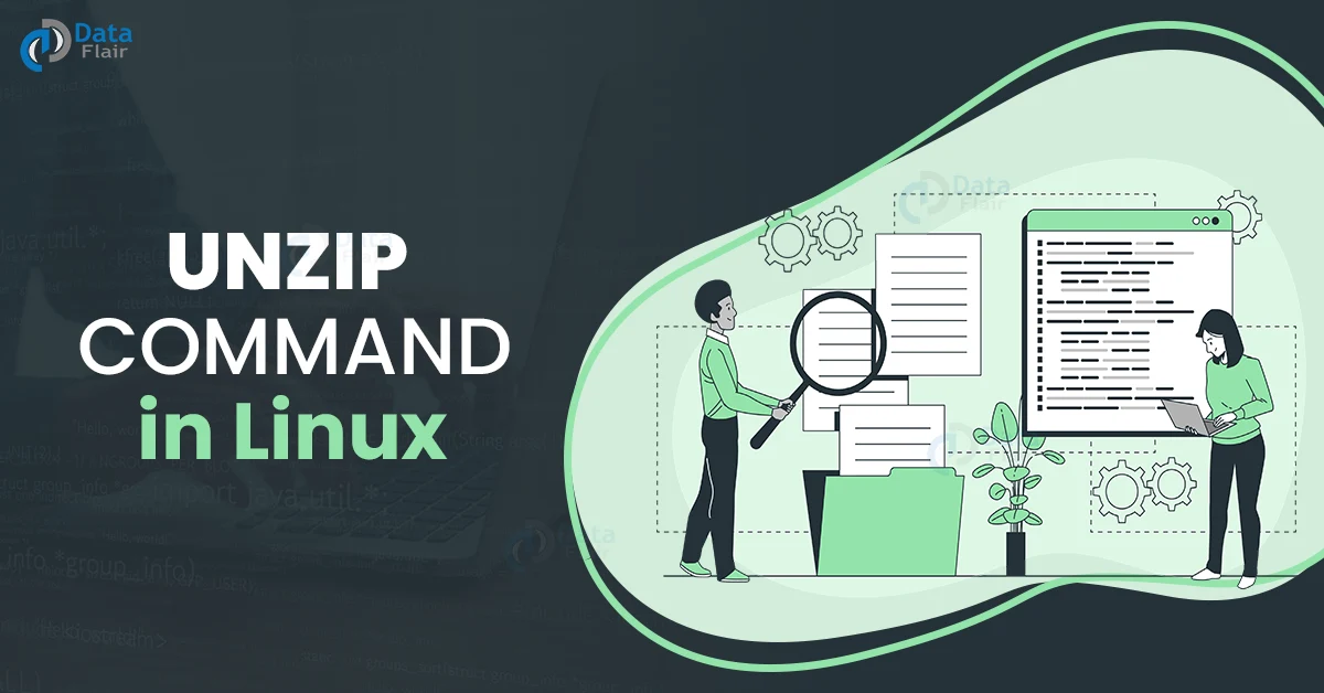 linux unzip command