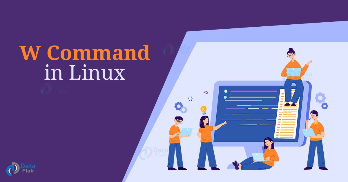 w command in linux
