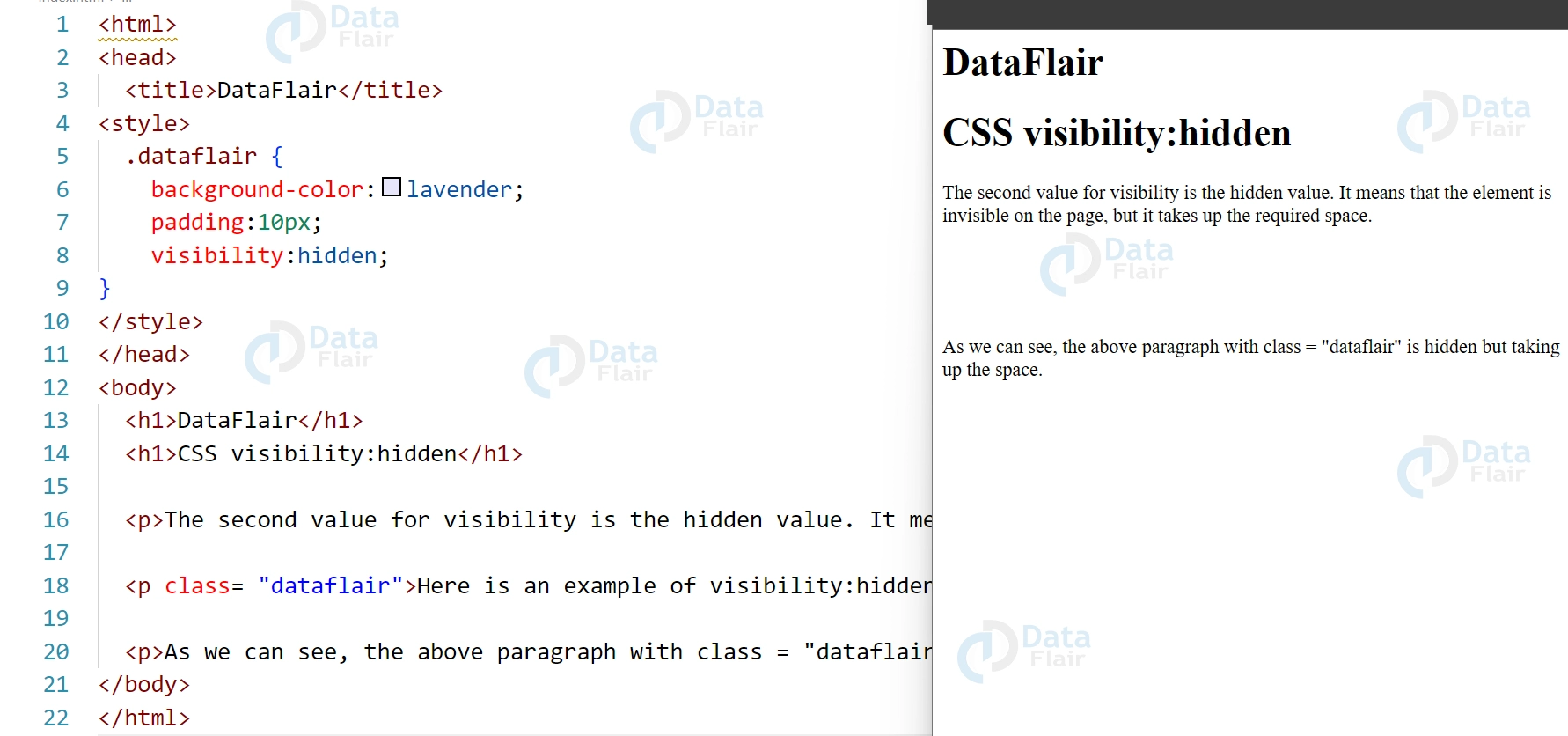 CSS Visibility Property - DataFlair