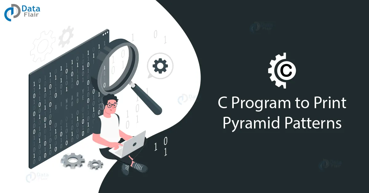 c program to print pyramid patterns