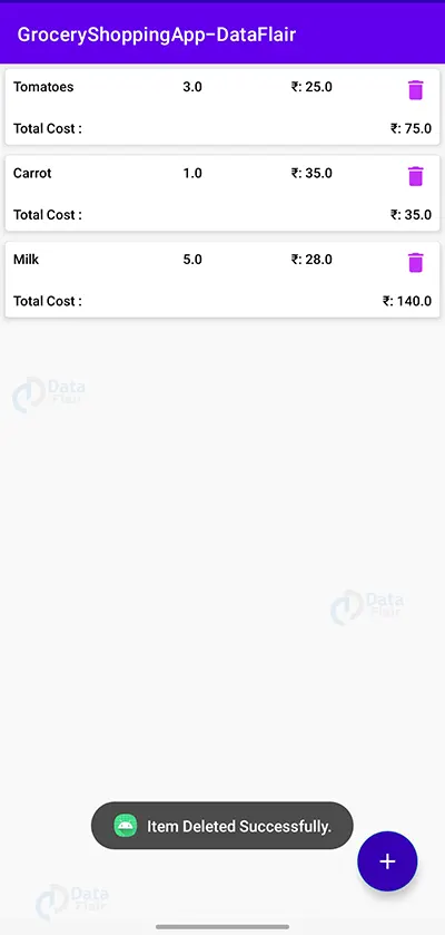 Android Kotlin Project – Grocery Shopping App - DataFlair