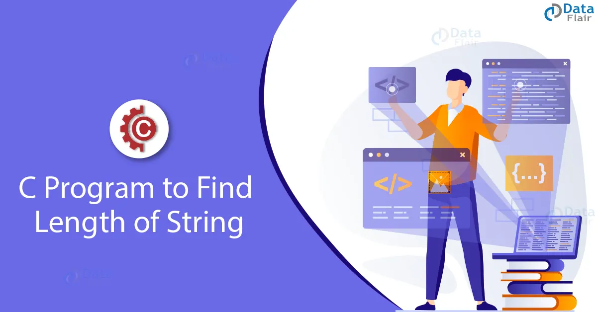 c program to find length of string
