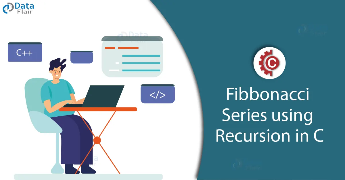 fibbonacci series using recursion in c