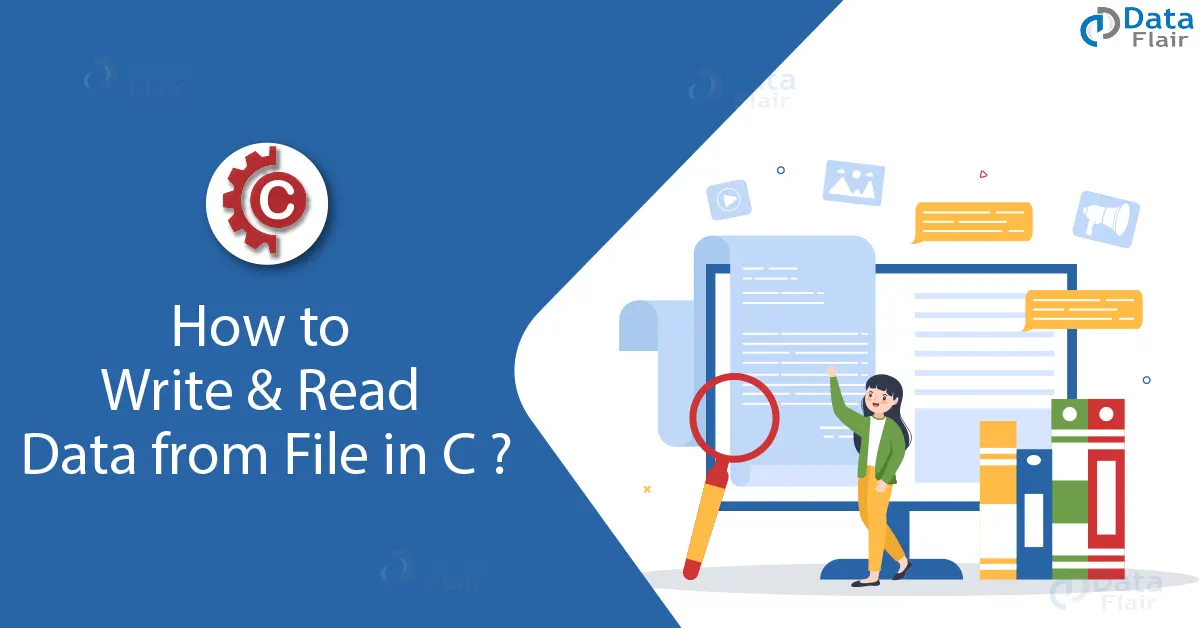 how to write and read data from file in c