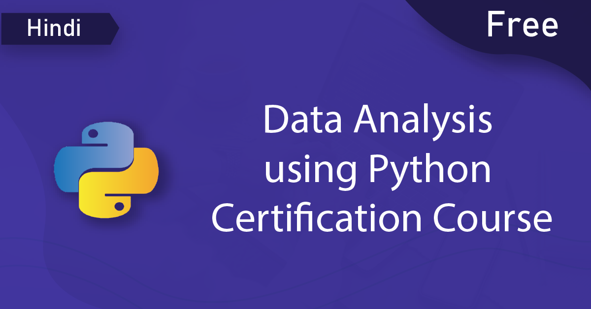 data analysis using python certification training course