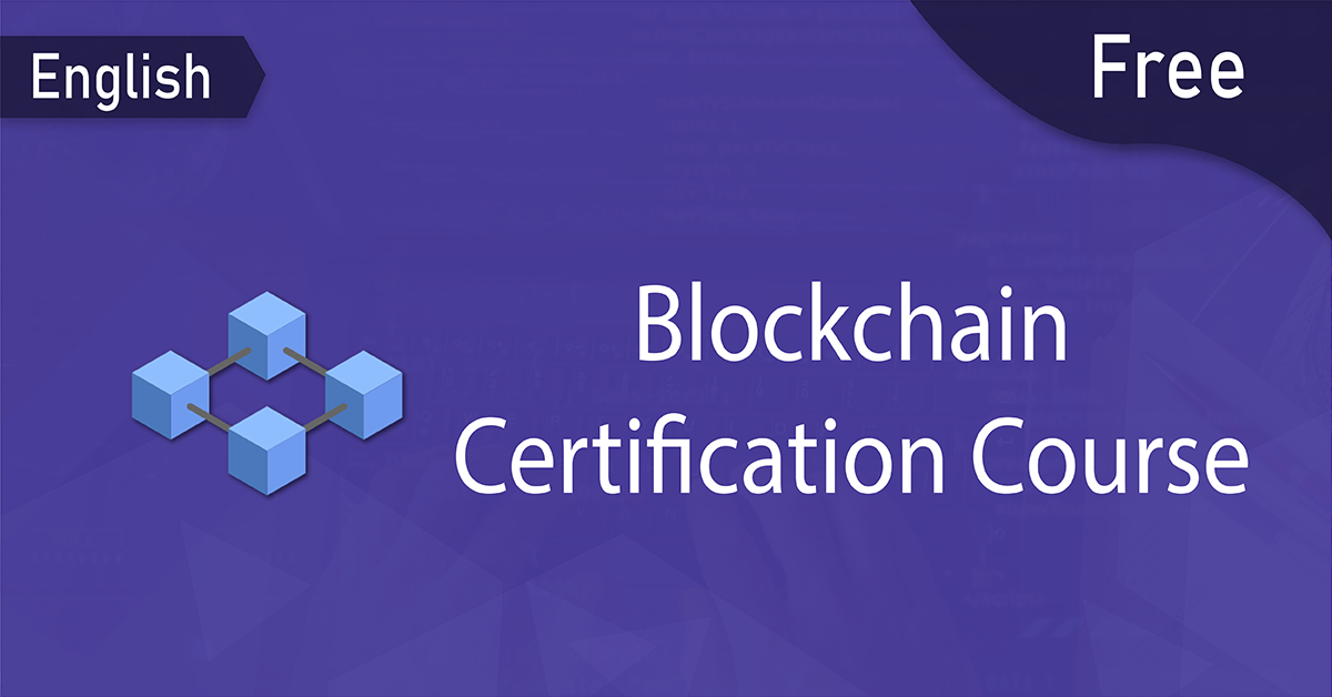 Free Blockchain Course with Certificate - DataFlair