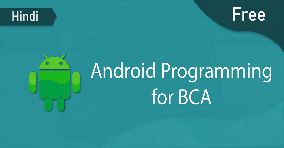 android programming for bca thumbnail hindi