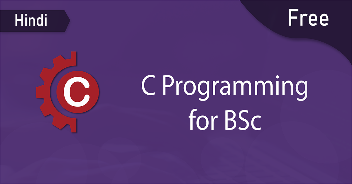 free c programming for bsc thumbnail hindi