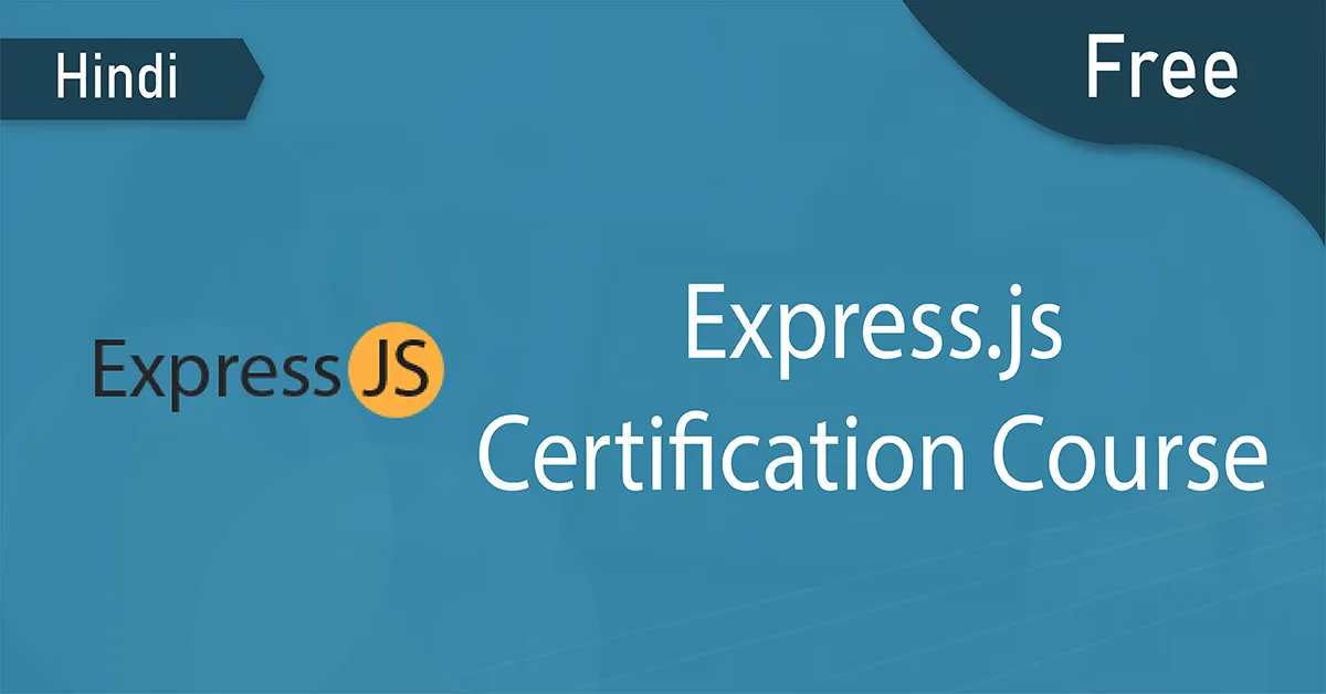 free express.js certification course thumbnail hindi 4