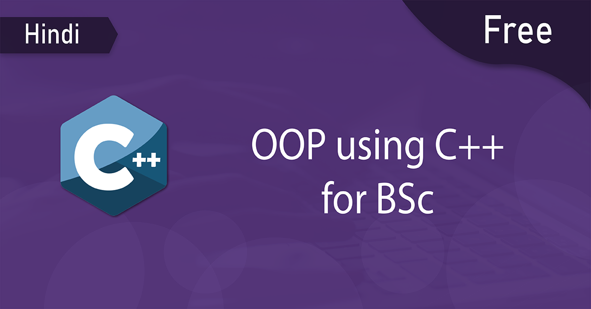 free oop using c++ for bsc thumbnail hindi