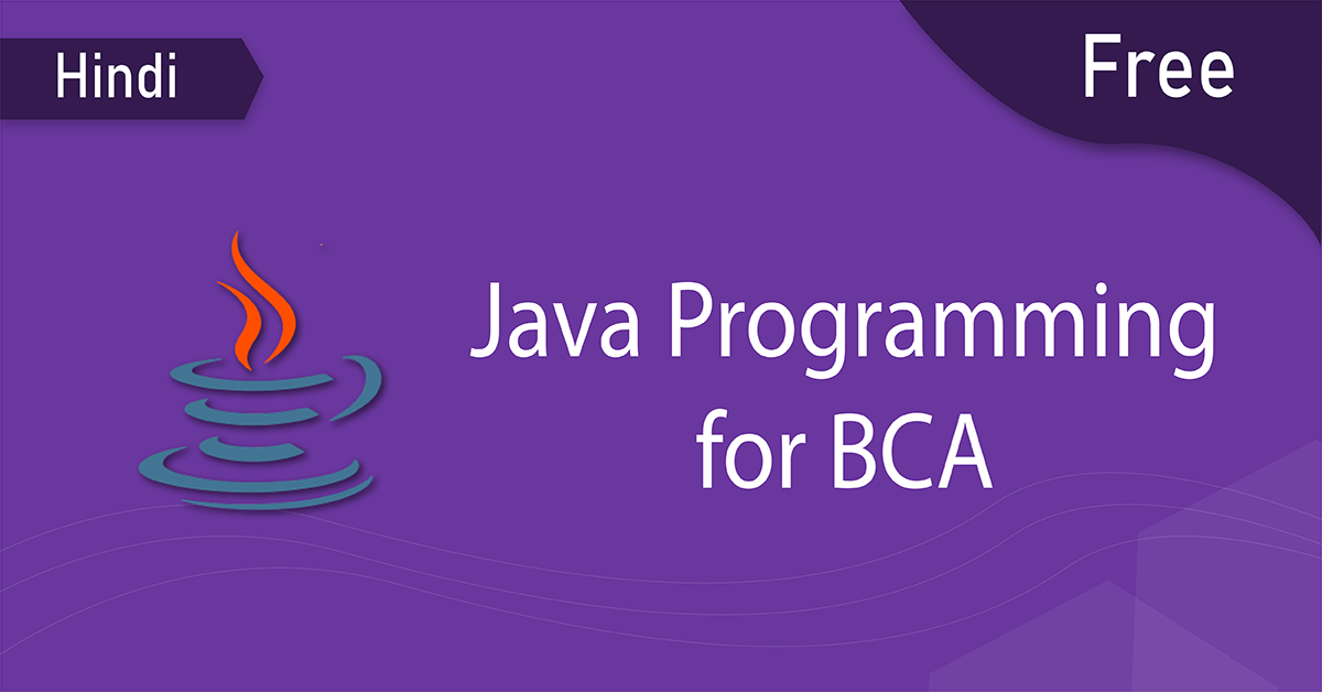 java programming for bca thumbnail hindi