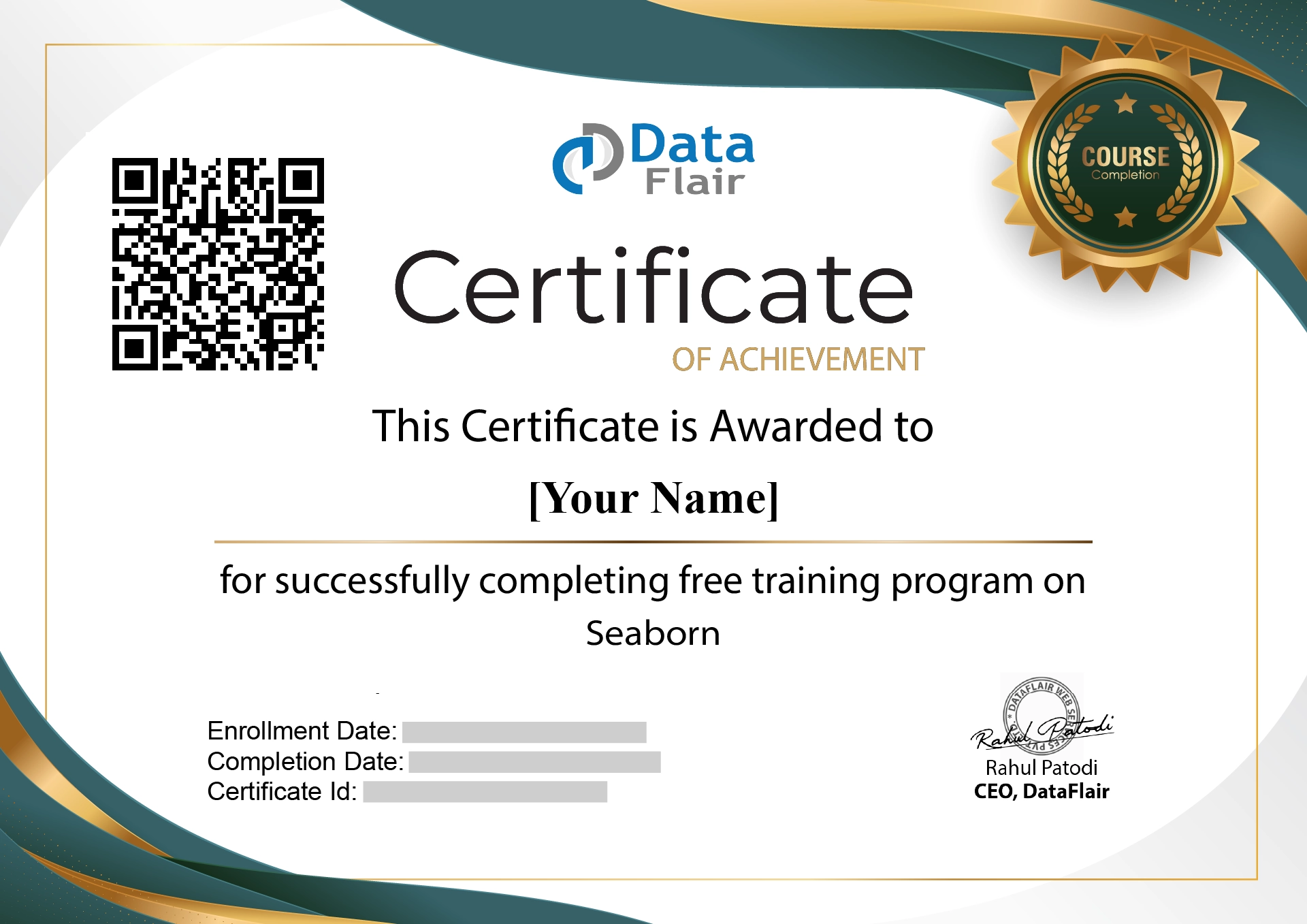 seaborn certificate